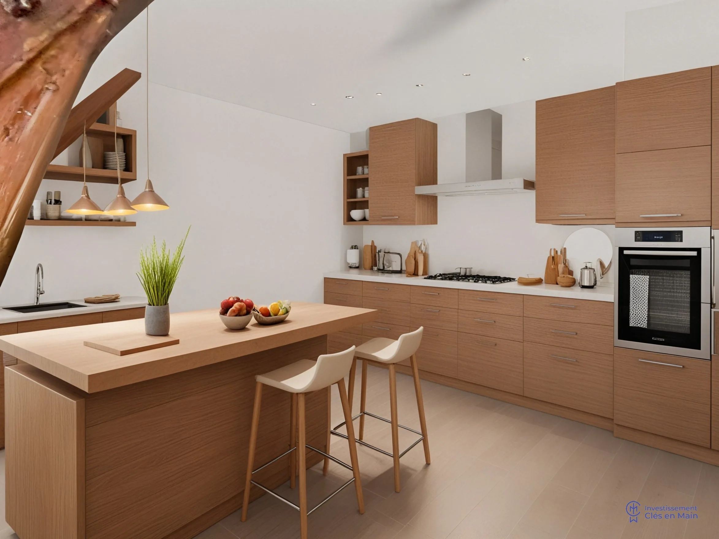 Projection après travaux d'un logement du 13 rue Cardon à Amiens — simulation non contractuelle