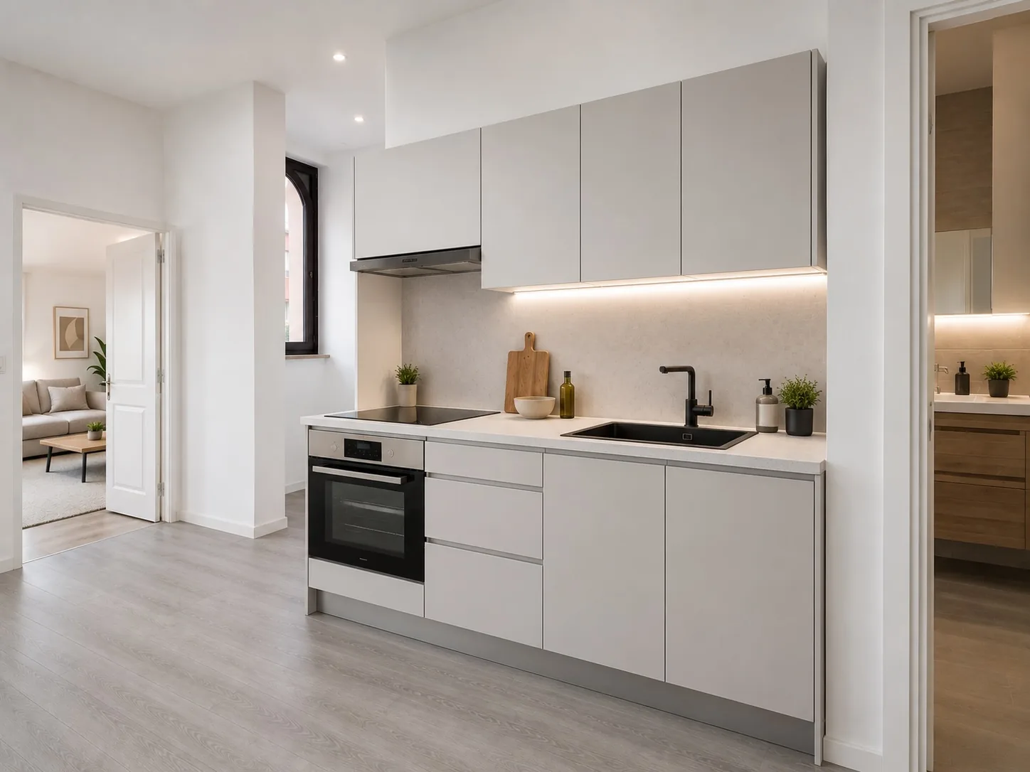 Projection après travaux d'un logement du 18 rue Étoupée à Rouen — simulation non contractuelle