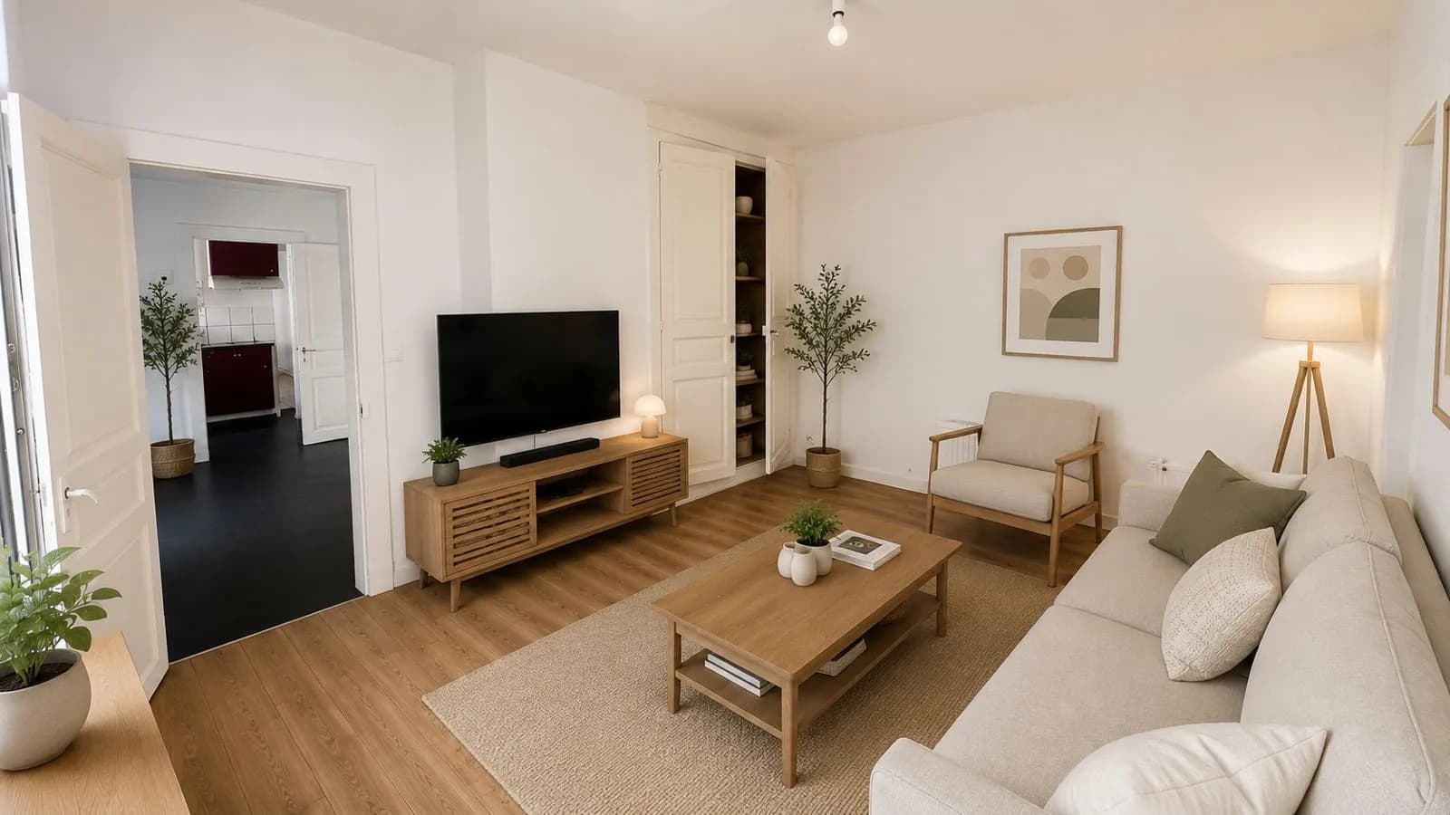 Projection après travaux d'un logement du 5 Impasse de la Croix Jumelin à Chartres — simulation non contractuelle