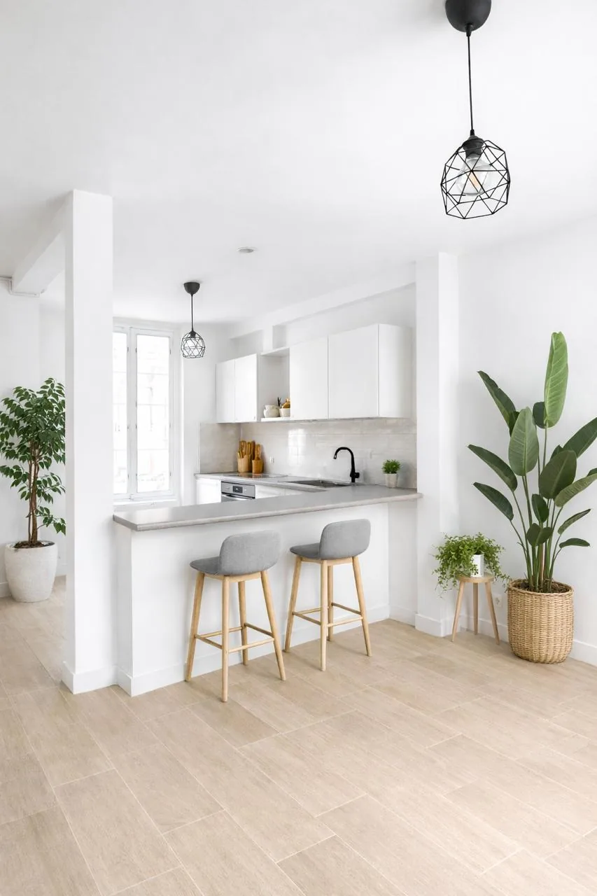 Projection après travaux d'un logement du 6 rue de la Glacière à Rouen — simulation non contractuelle