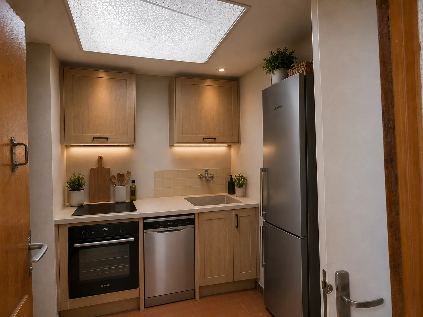 Projection après travaux d'un logement du 60 rue d'Elbeuf à Rouen — simulation non contractuelle