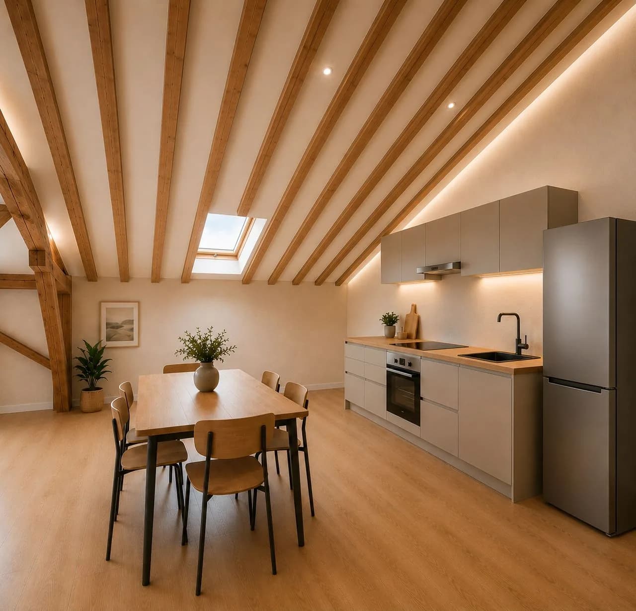 Projection après travaux d'un logement du 16 avenue du Marechal Foch à Cholet — simulation non contractuelle