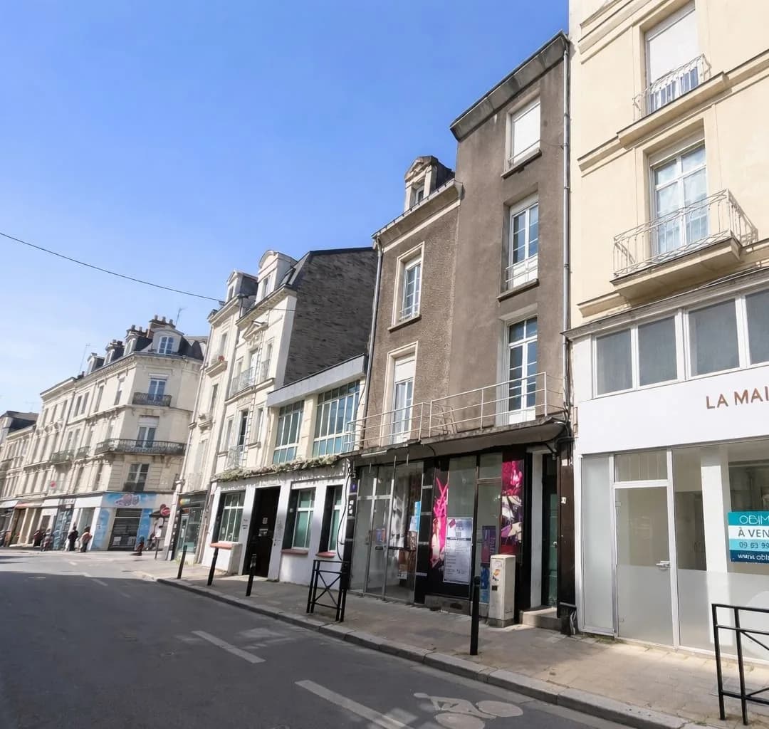 Façade de l'immeuble, 34 rue Parcheminerie à Angers
