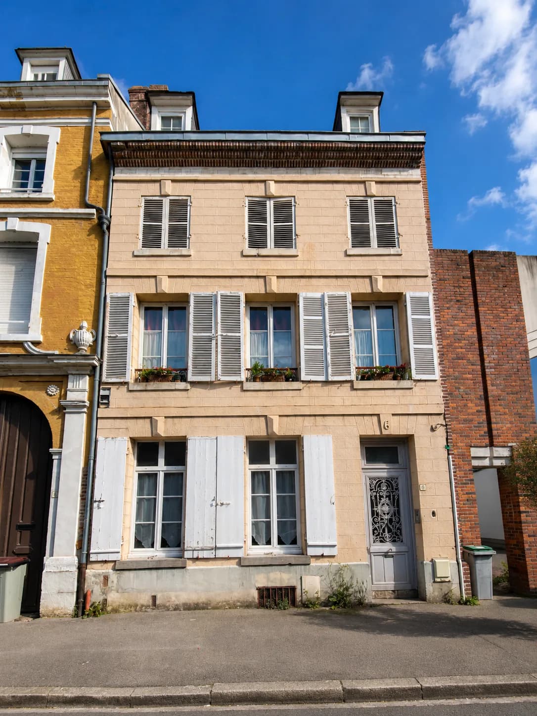 Façade de l'immeuble, 6 rue Sainte Catherine à Abbeville