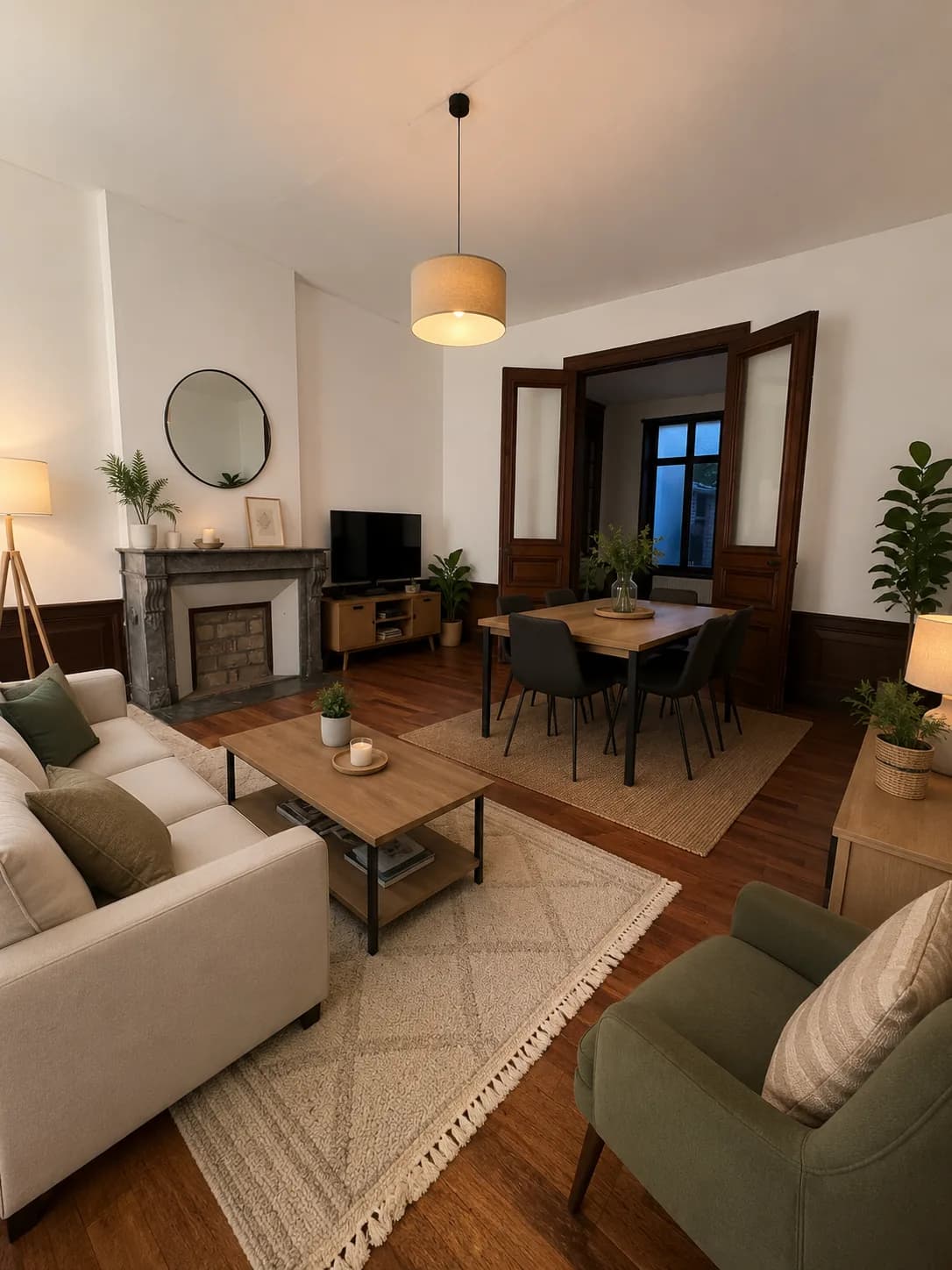 Projection après travaux d'un logement du 6 rue Sainte Catherine à Abbeville — simulation non contractuelle