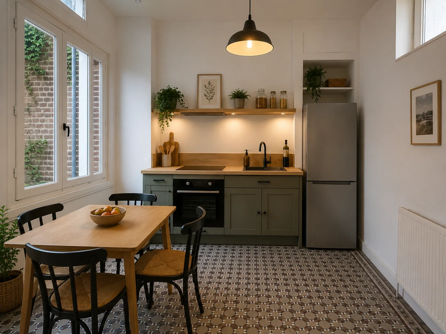 Projection après travaux d'un logement du 6 rue Sainte Catherine à Abbeville — simulation non contractuelle