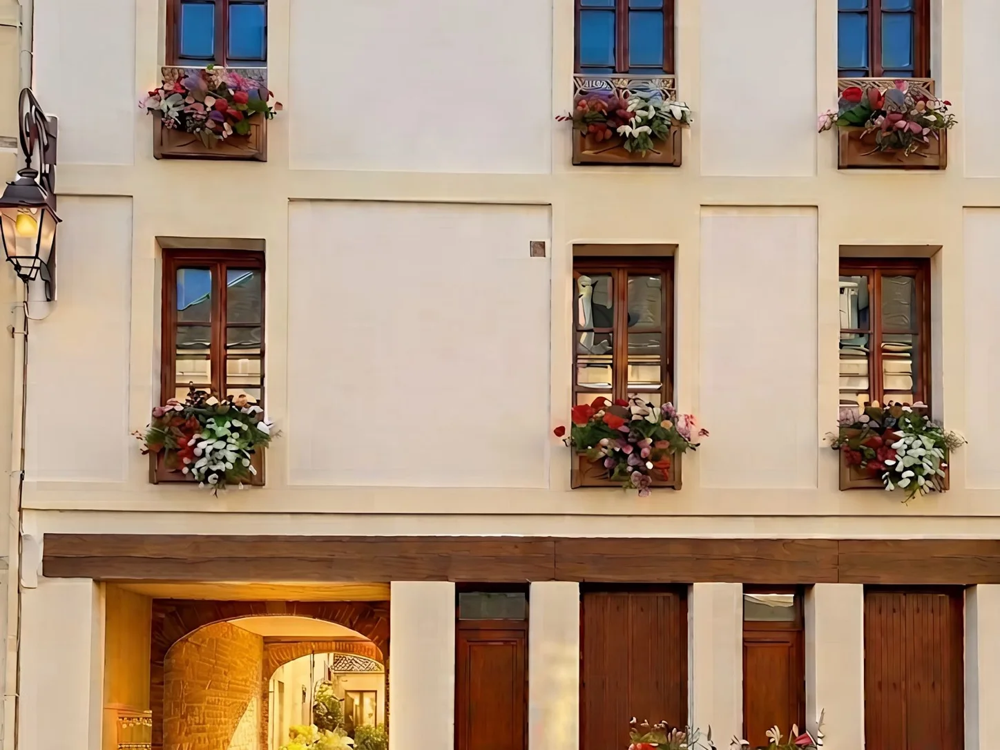 Façade restaurée et porche du Passage des Limes, quartier du Pollet à Dieppe (perspective non contractuelle)